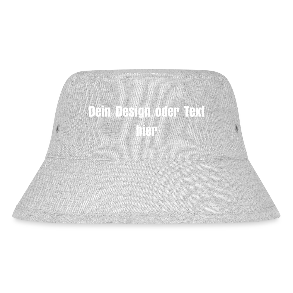 Stanley/Stella recycelter Bucket Hat - personalisierbar - Grau meliert