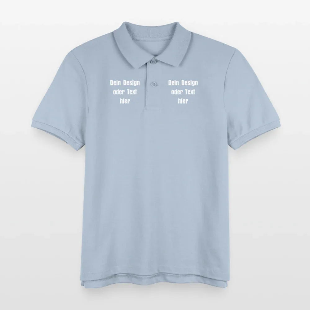 Stanley/Stella Kinder Bio-Poloshirt MINI SPRINTER - personalisierbar - sky Blue