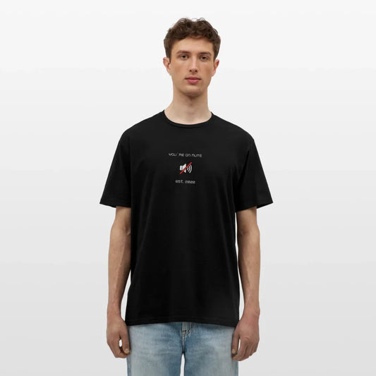 "You´re on mute est.2020" - Motiv-T-Shirt für Männer - Schwarz
