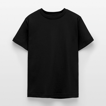 Teenager T-Shirt - personalisierbare Vorder- und Rückseite - Schwarz