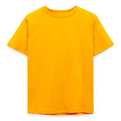 Kinder T-Shirt - personalisierbare Vorder- und Rückseite - Gold