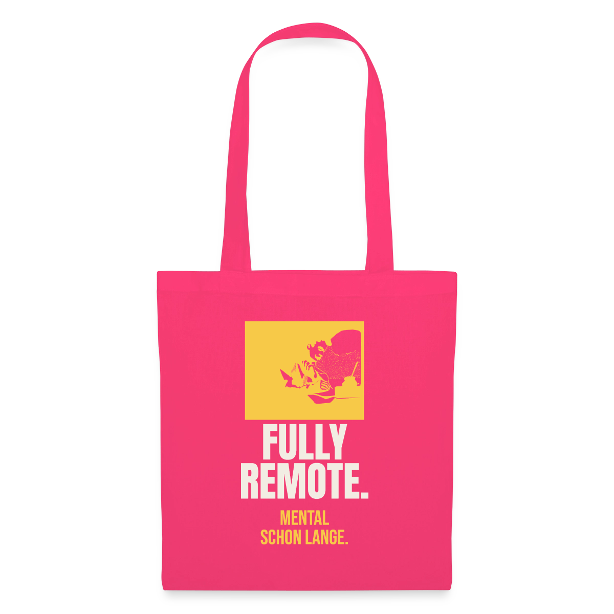 Fully remote Stoffbeutel, Farbe Azalea