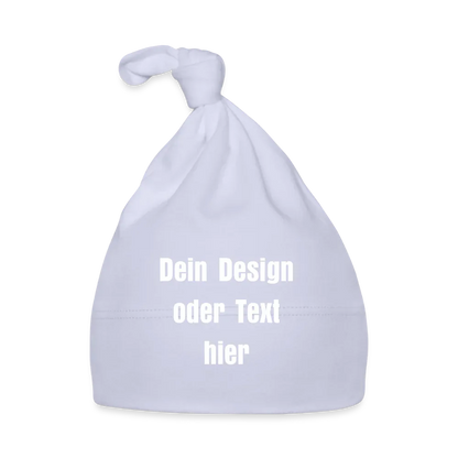 Elastische Baby Mütze 100% Baumwolle - personalisierbar - Sky