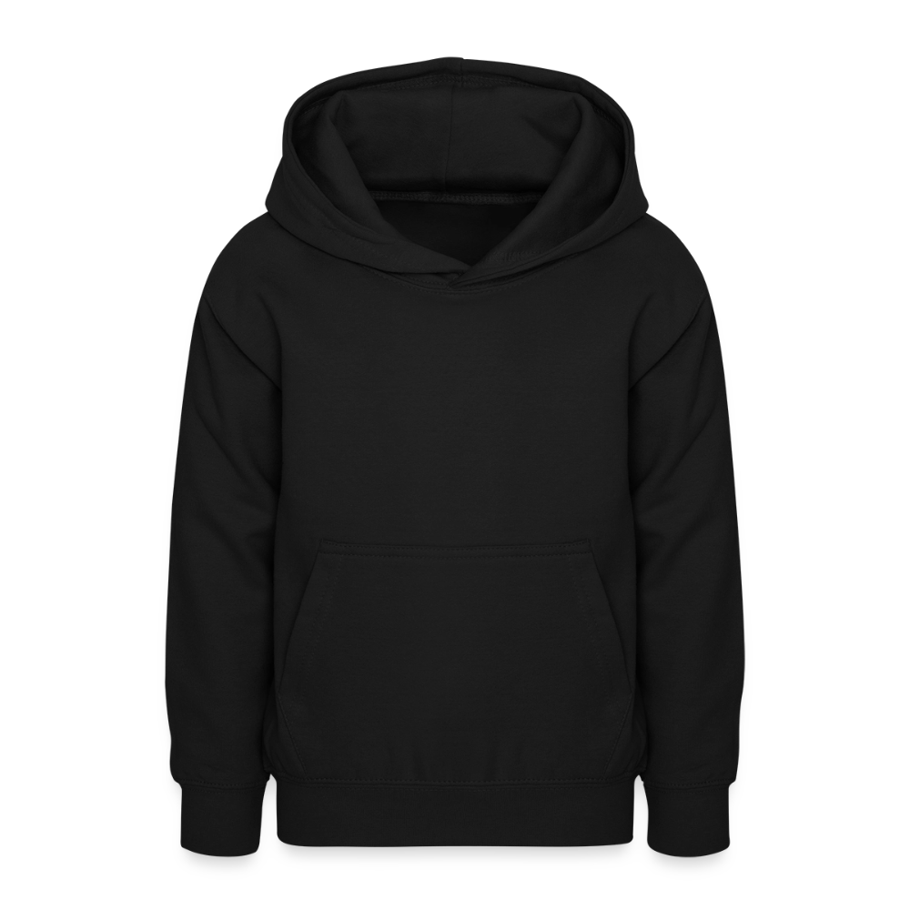 Teenager Hoodie - personalisierbare Vorder- und Rückseite - Schwarz