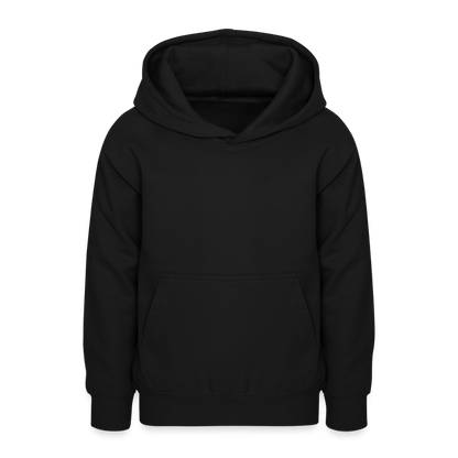 Teenager Hoodie - personalisierbare Vorder- und Rückseite - Schwarz