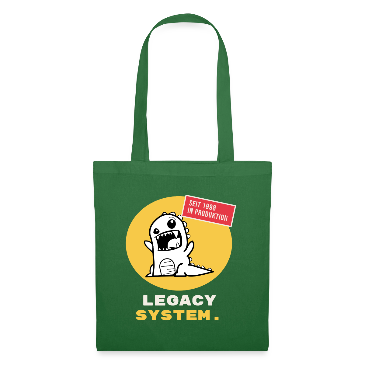 Legacy System. Seit 1998 in Produktion. Stoffbeutel, Farbe Fichte