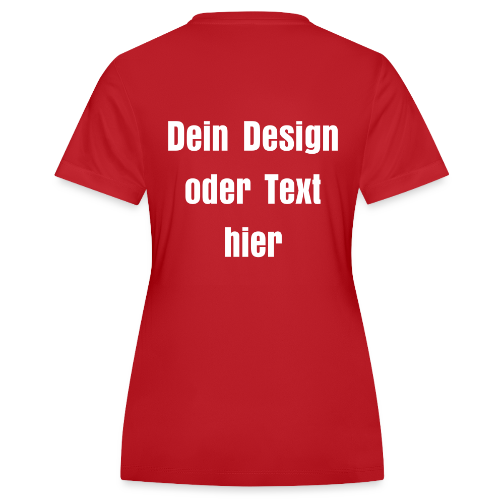 JAKO Frauen Trikot Team - personalisierbare Vorder- und Rückseite - Rot