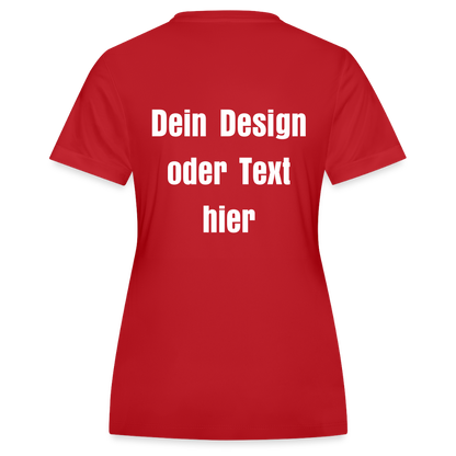 JAKO Frauen Trikot Team - personalisierbare Vorder- und Rückseite - Rot