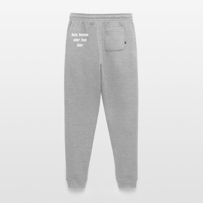 Männer Premium Bio Jogginghose - personalisierbar - Grau meliert