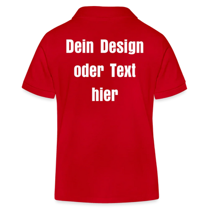 Stanley/Stella Kinder Bio-Poloshirt MINI SPRINTER - personalisierbar - Rot