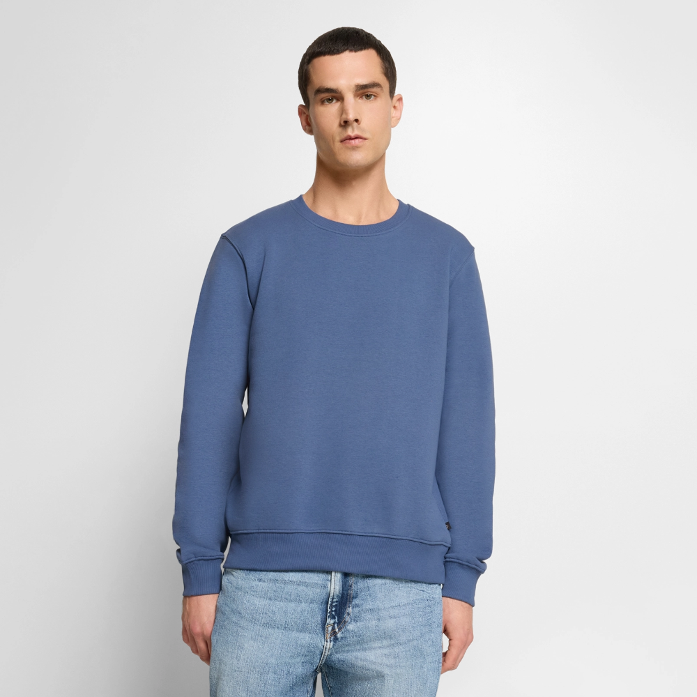 Männer Premium Pullover - personalisierbar - Taubenblau