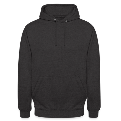 Unisex Hoodie - personalisierbare Vorder- und Rückseite - Anthrazit
