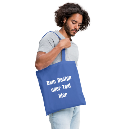 Stoffbeutel aus 100% Baumwolle - personalisierbar - Hellblau