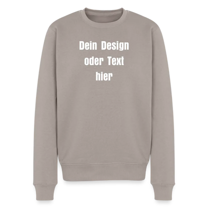 Männer Premium Pullover - personalisierbar - Taupe