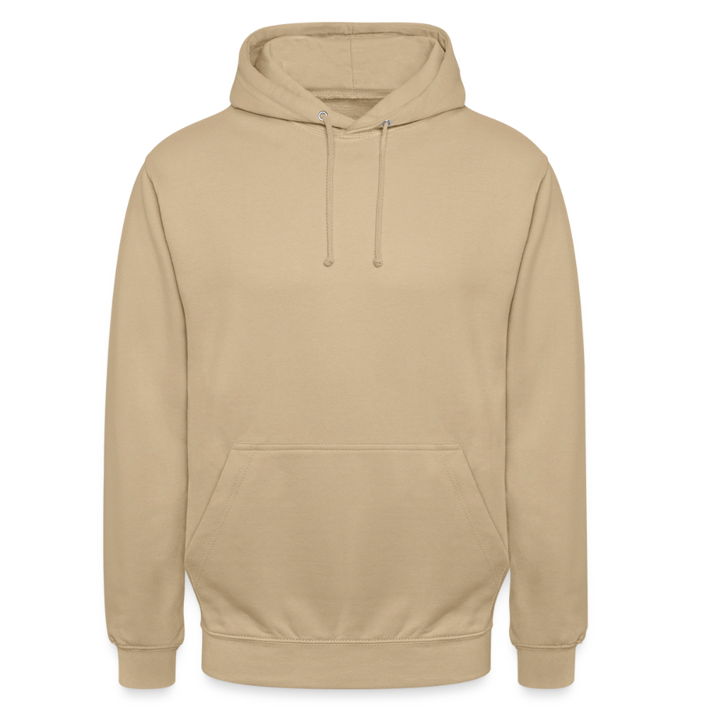 Unisex Hoodie - personalisierbare Vorder- und Rückseite - Beige