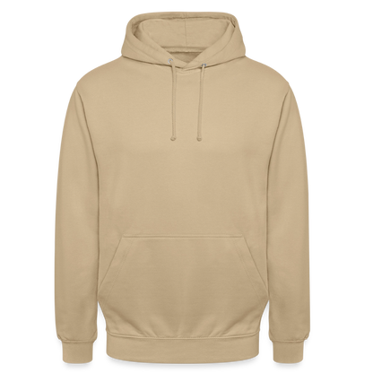 Unisex Hoodie - personalisierbare Vorder- und Rückseite - Beige