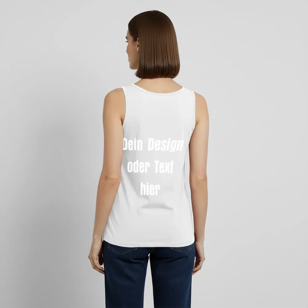 Frauen Premium Tank Top - personalisierbar - Weiß