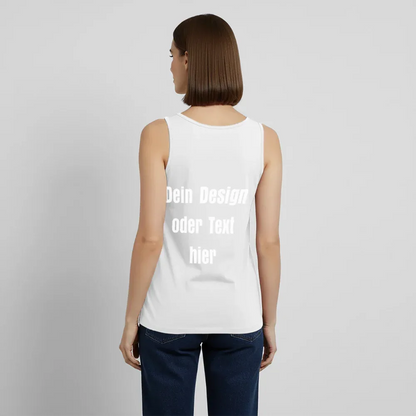 Frauen Premium Tank Top - personalisierbar - Weiß