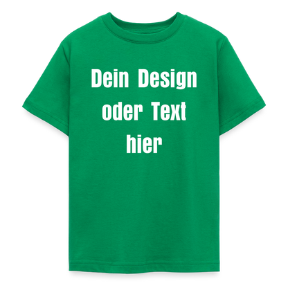 Teenager T-Shirt - personalisierbare Vorder- und Rückseite - Kelly Green