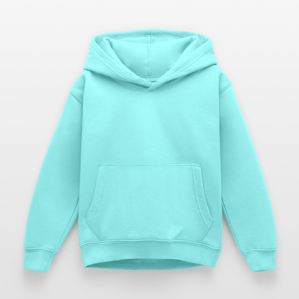 Kinder Hoodie - personalisierbare Vorder- und Rückseite - Pfefferminze