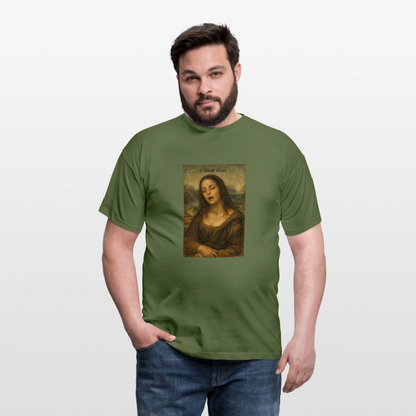 "Moan Lisa" Männer T-Shirt - Militärgrün