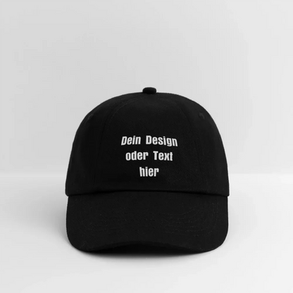 Baseballkappe - personalisierbar - Schwarz/Schwarz