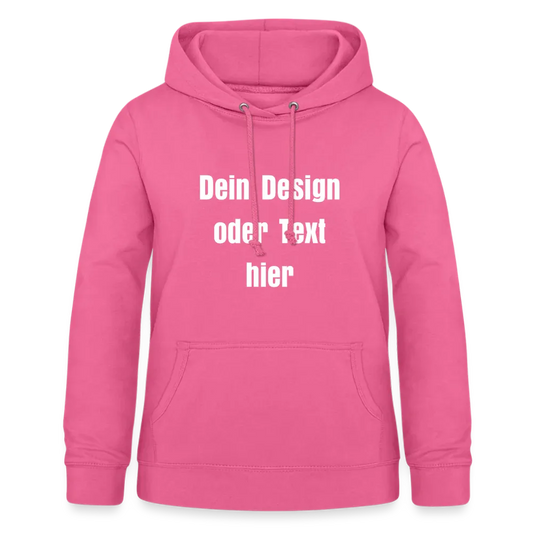 Frauen Hoodie - personalisierbare Vorder- und Rückseite - Pink