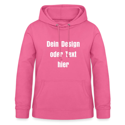 Frauen Hoodie - personalisierbare Vorder- und Rückseite - Pink