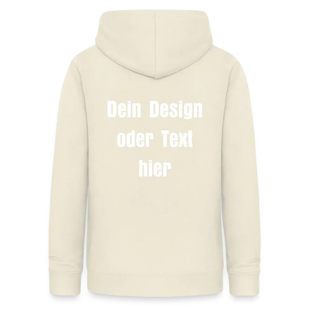 Frauen Hoodie - personalisierbare Vorder- und Rückseite - Vanille-Milchshake