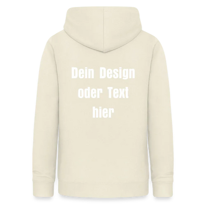 Frauen Hoodie - personalisierbare Vorder- und Rückseite - Vanille-Milchshake