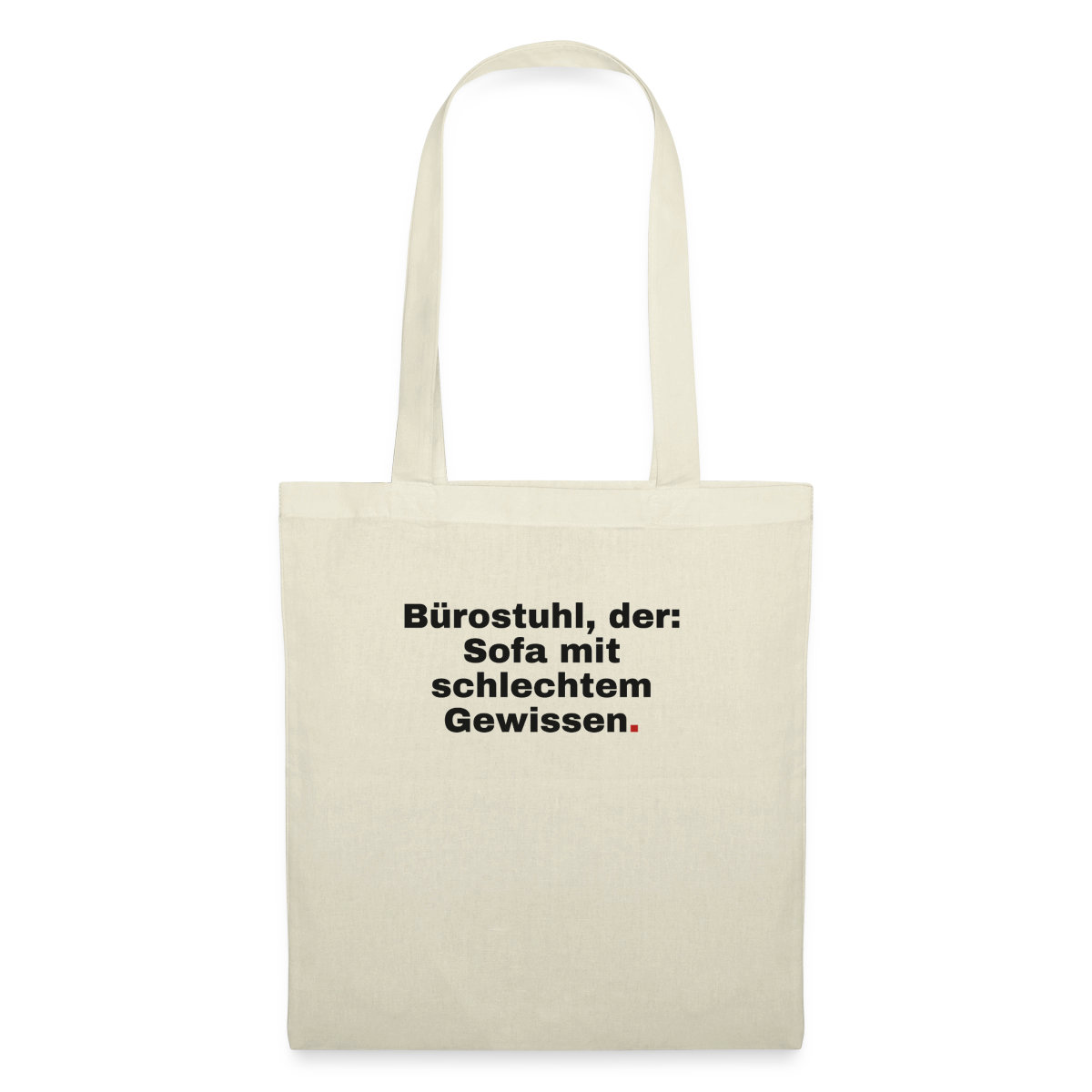 Bürostuhl, der Stoffbeutel, Farbe Natur