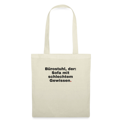 Bürostuhl, der Stoffbeutel, Farbe Natur
