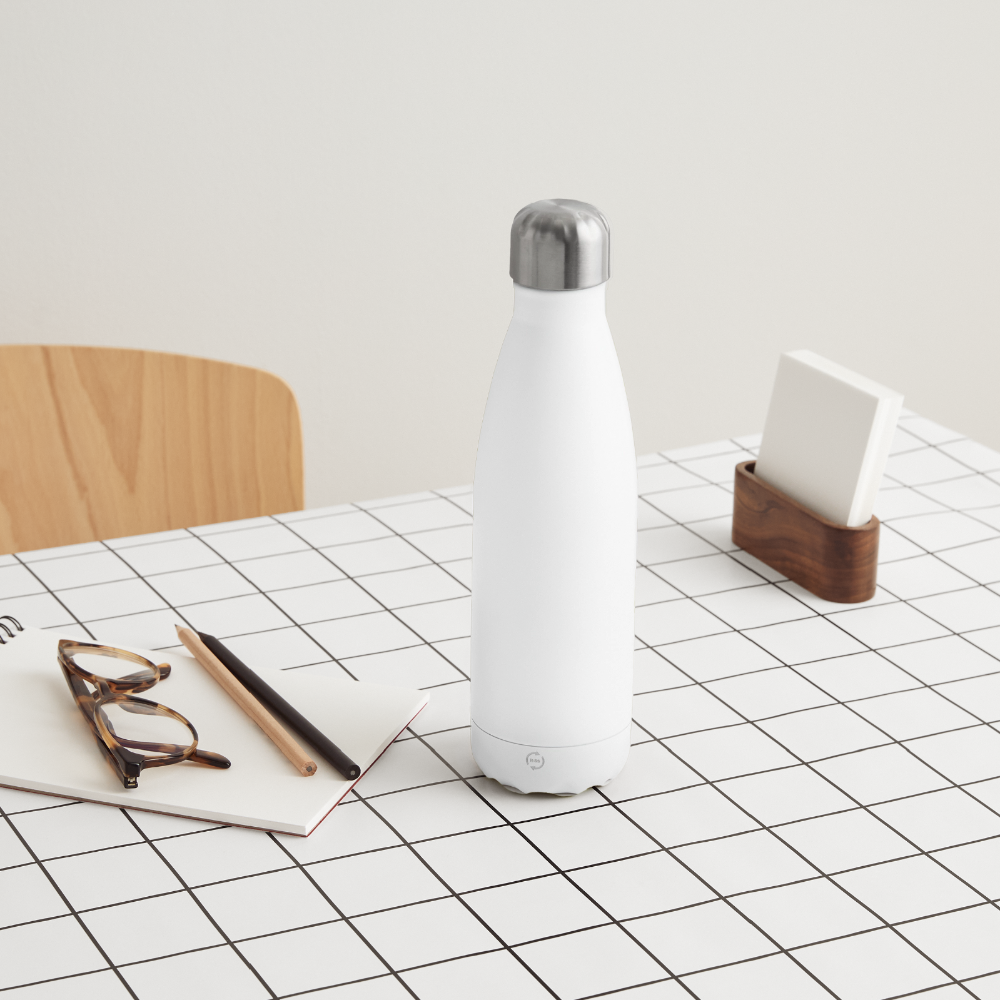 Thermosflasche 500 ml - personalisierbar - Weiß