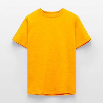 Teenager T-Shirt - personalisierbare Vorder- und Rückseite - Gold