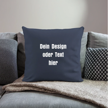 Sofakissenbezug 44 x 44 cm - personalisierbar - Navy