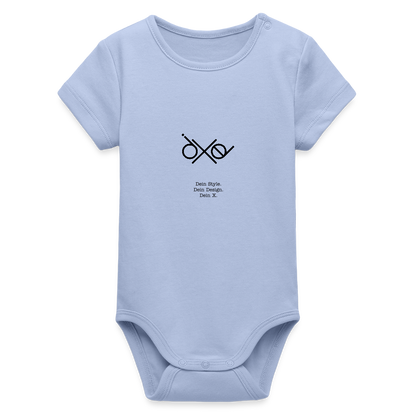 Stanley/Stella Baby Bio Kurzarm-Body - personalisierbar - Sky