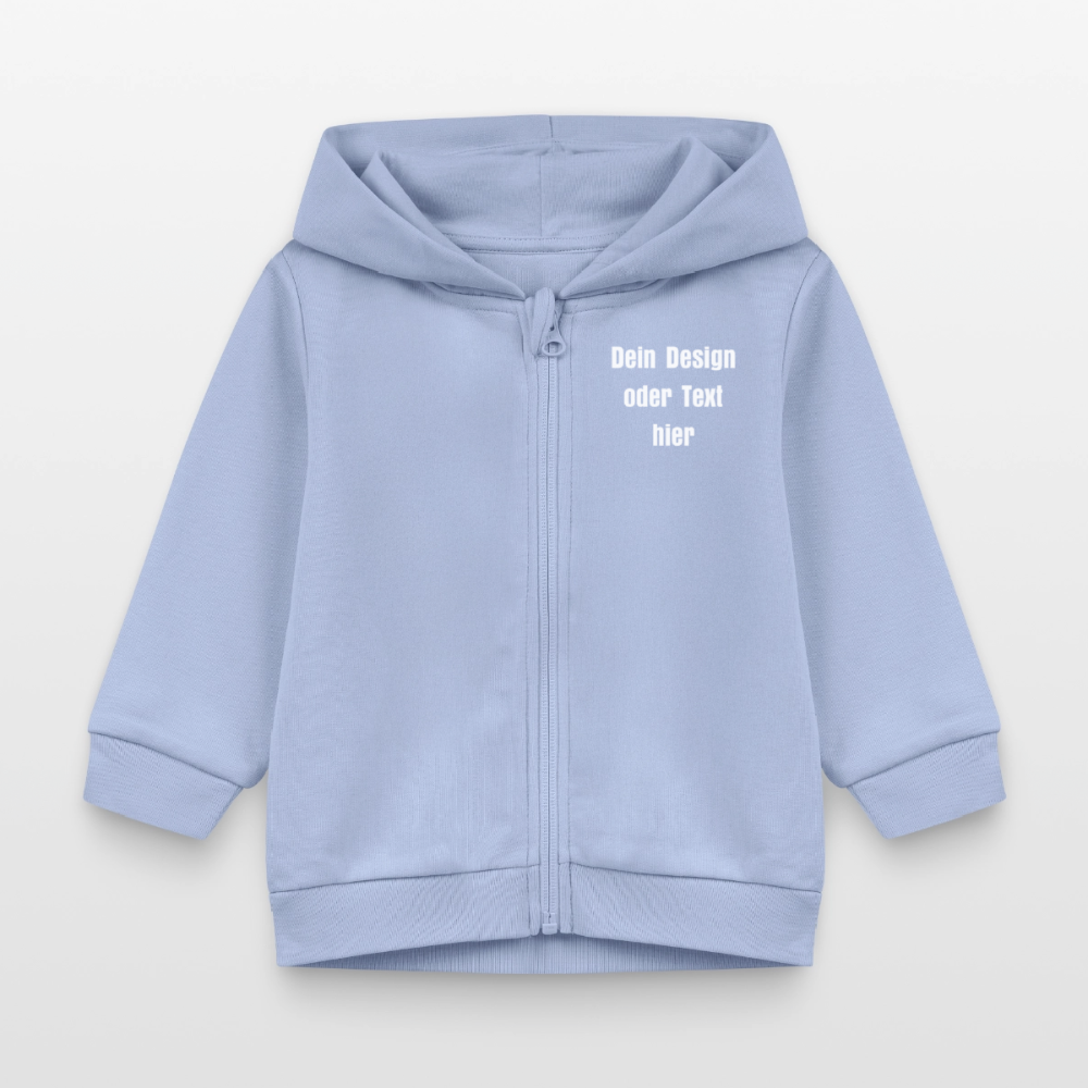 Stanley/Stella Bio Zip Hoodie BABY CONNECTOR - personalisierbar - Sky