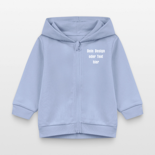 Stanley/Stella Bio Zip Hoodie BABY CONNECTOR - personalisierbar - Sky