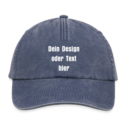 Relaxed Vintage Cap - personalisierbar - Vintage Denim