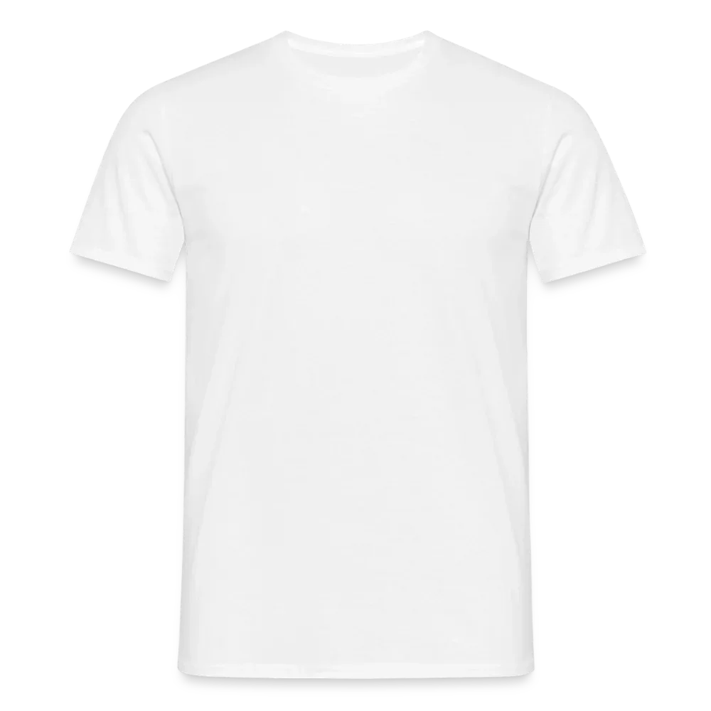 Männer T-Shirt - personalisierbare Vorder- und Rückseite - Weiß