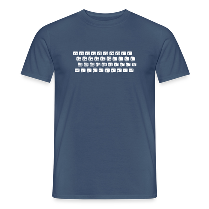 48K ZX Spectrum Motiv-T-Shirt für Männer, Farbe Dunkles Denimblau