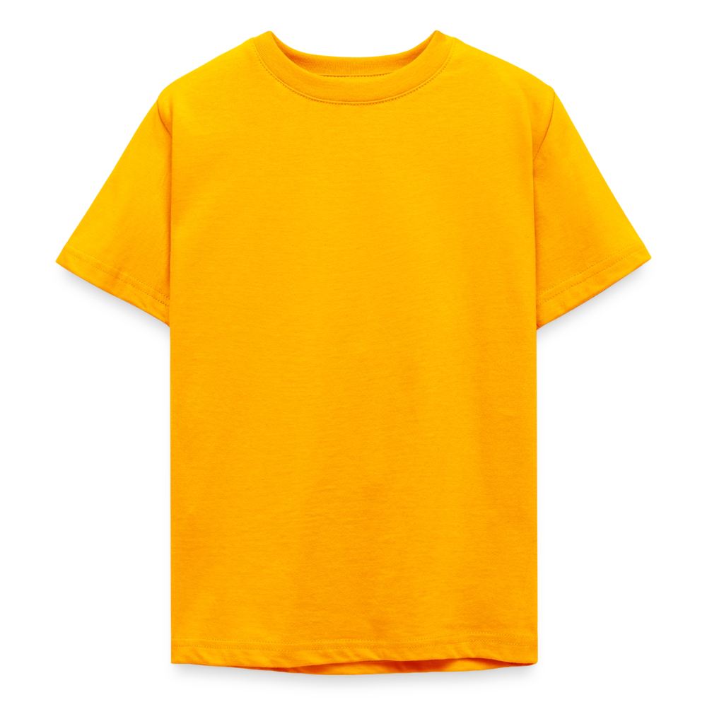 Teenager T-Shirt - personalisierbare Vorder- und Rückseite - Gold