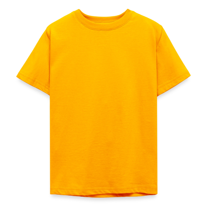 Teenager T-Shirt - personalisierbare Vorder- und Rückseite - Gold