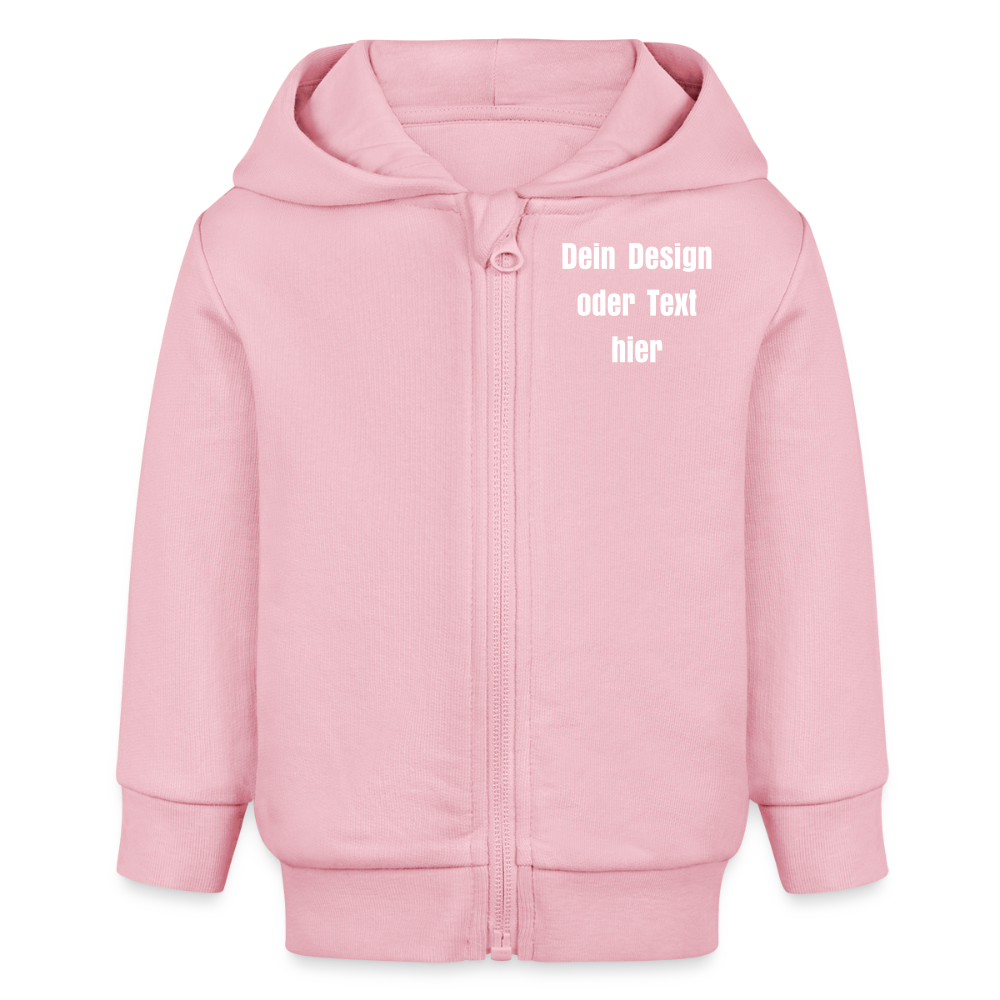 Stanley/Stella Bio Zip Hoodie BABY CONNECTOR - personalisierbar - Hellrosa