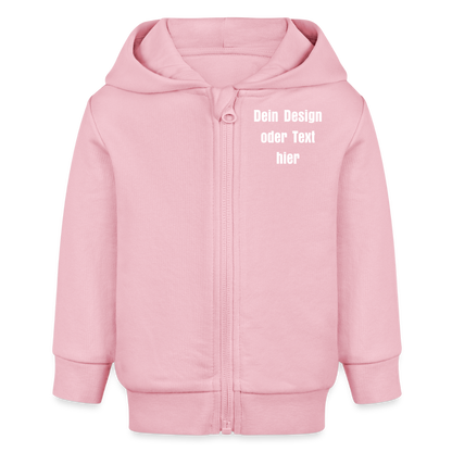 Stanley/Stella Bio Zip Hoodie BABY CONNECTOR - personalisierbar - Hellrosa