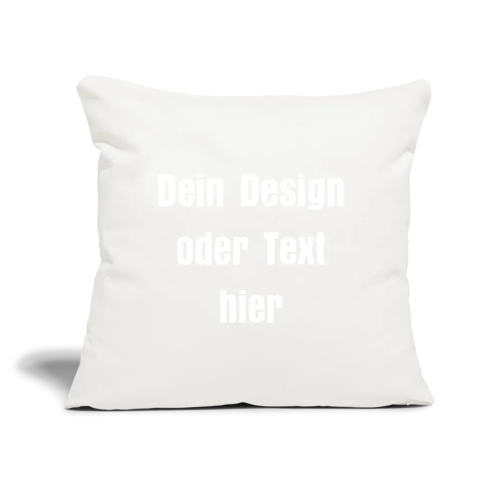 Sofakissen mit Füllung 44 x 44 cm - personalisierbar - Naturweiß 