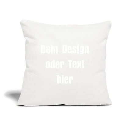 Sofakissen mit Füllung 44 x 44 cm - personalisierbar - Naturweiß 
