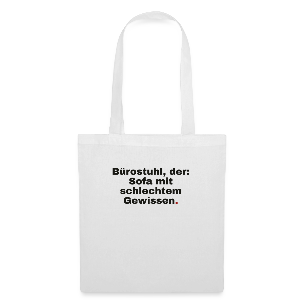 Bürostuhl, der Stoffbeutel, Farbe Weiß
