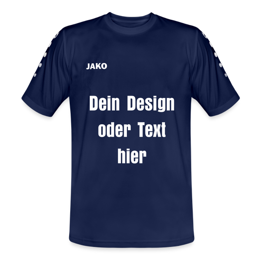 JAKO Männer Trikot Team - personalisierbare Vorder- und Rückseite - Marine