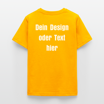 Teenager T-Shirt - personalisierbare Vorder- und Rückseite - Gold